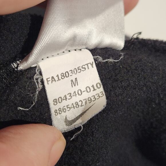 Vintage Black Nike Crewneck Sweatshirt Mens Medium - Picture 3 of 4